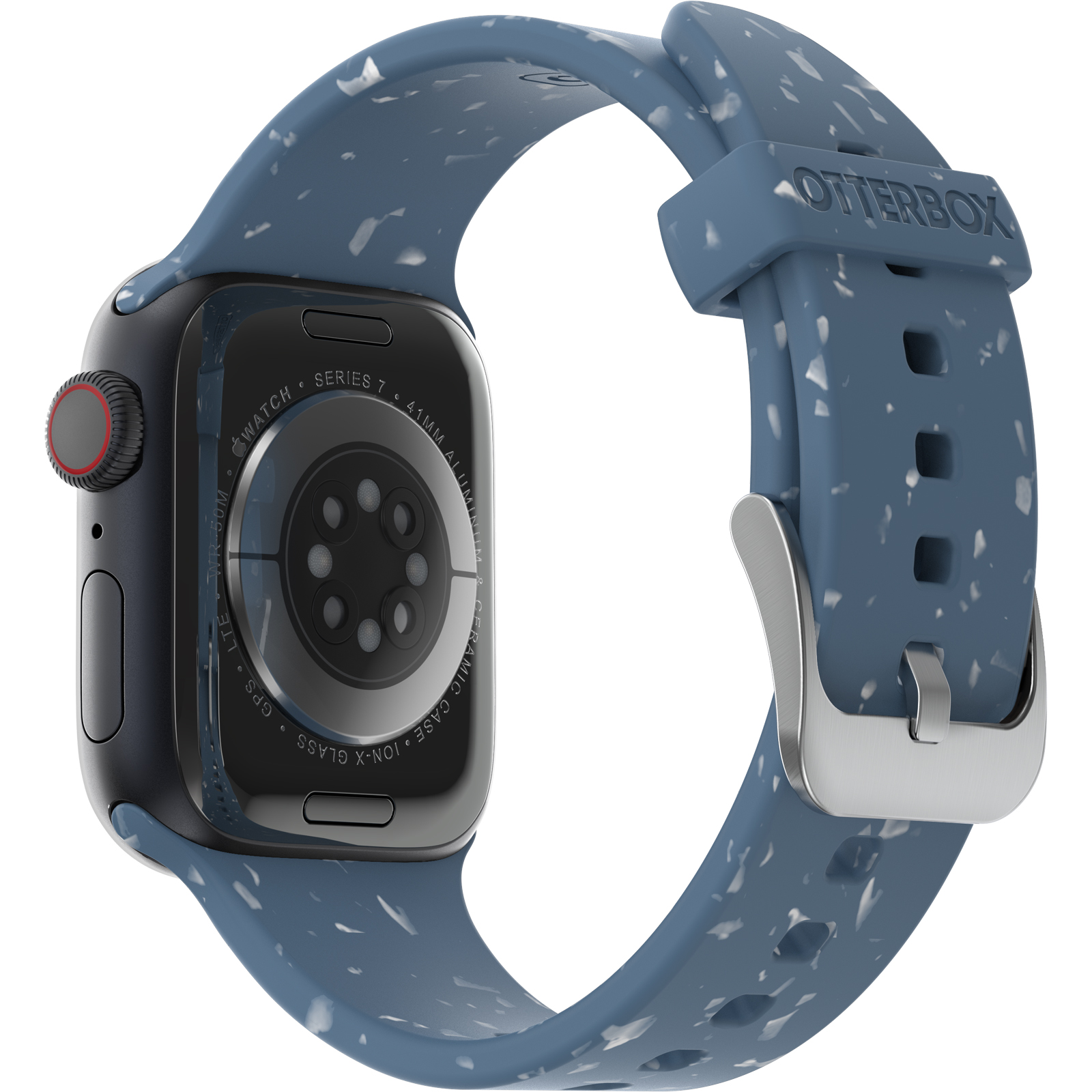 Blue Apple Watch wristband less landfill for that leaves the